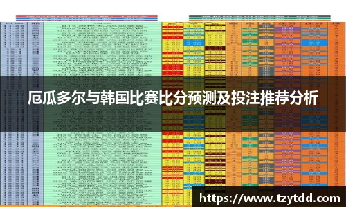 厄瓜多尔与韩国比赛比分预测及投注推荐分析